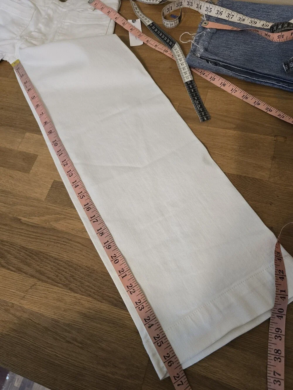 Anthropologie Maeve The Colette Full Length Wide-Leg Jeans White Size 24 Denim